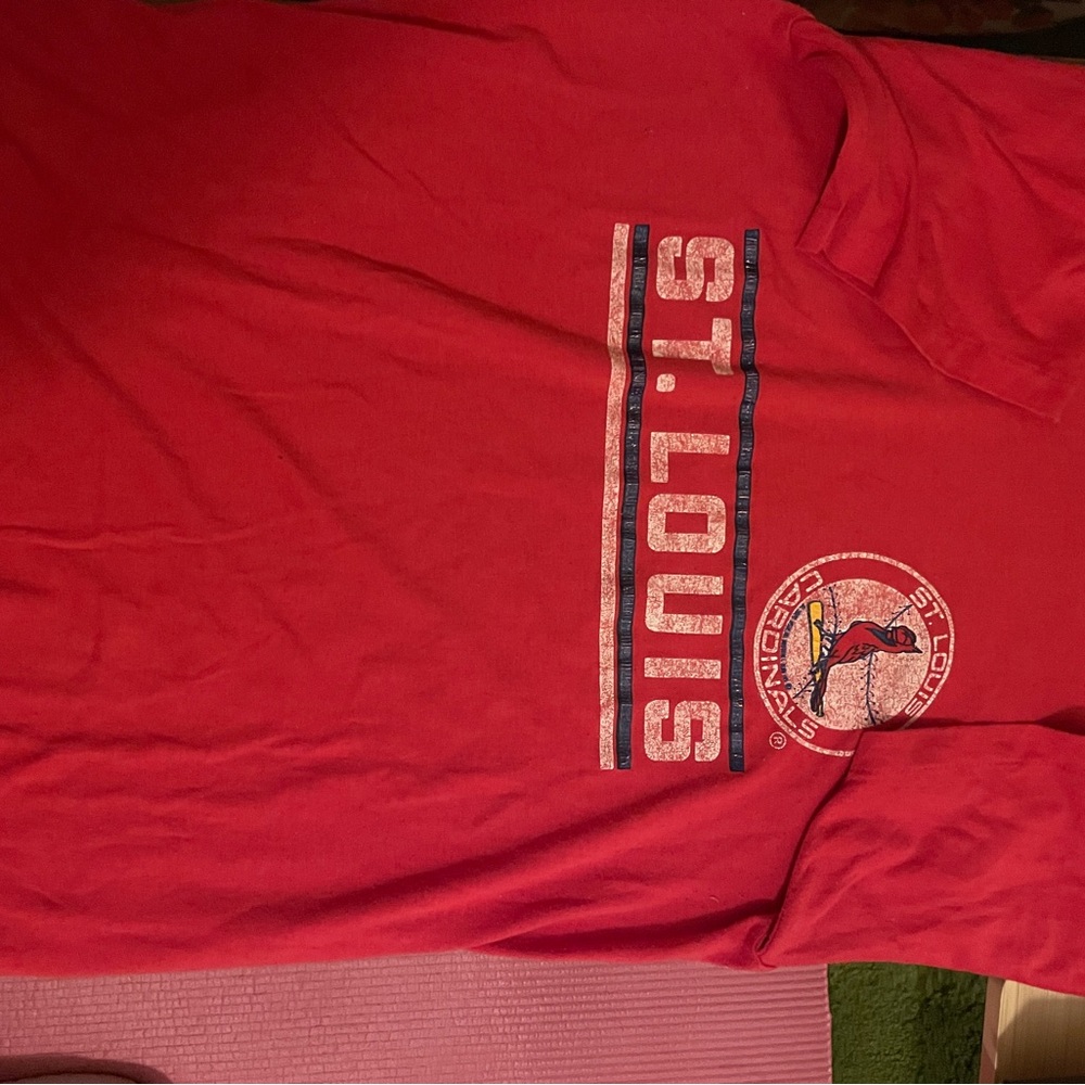 Vintage St. Louis Cardinals Baseball Red Short Sleeve 80’s 90’s Tee - Picture 7 of 7